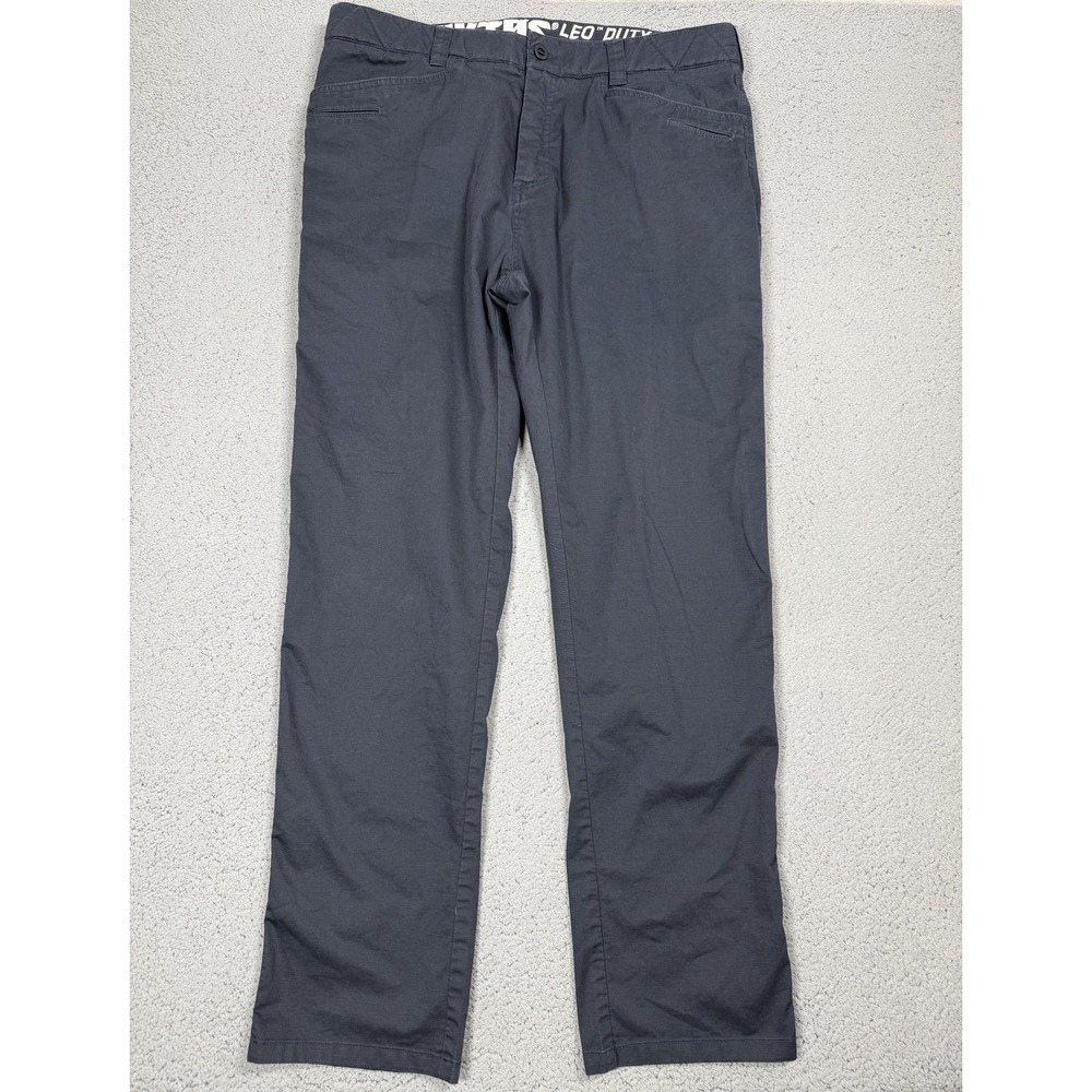 Viktos LEO Duty Pants Mens 38x33 Gray Canvas Chino Tactical Workwear Pockets